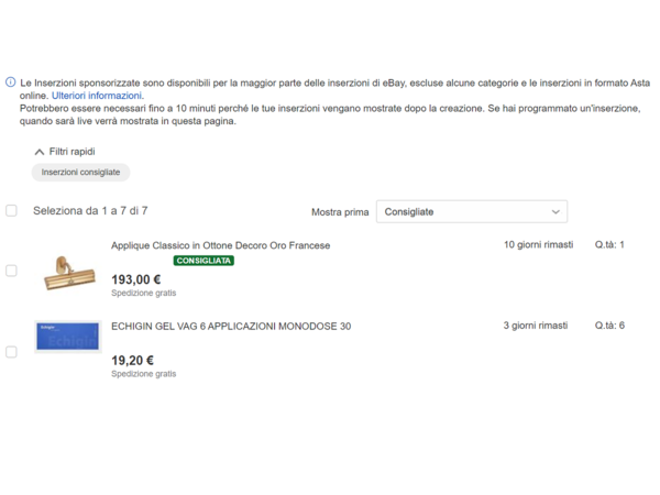Inserzioni sponsorizzate
