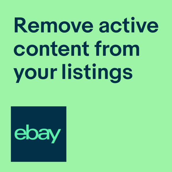 Remove active content from listings