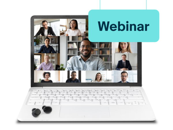 Bildschirm mit Teilnehmenden eines Online-Meetings